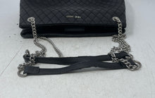 Load image into Gallery viewer, Nine West Womens Endellion Black Quilted Leather Double Handle Shoulder Bag