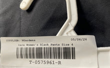 Load image into Gallery viewer, Zara Womens Black Flat Front High-Low Bottom Skinny Leg Ankle Pants Size 4