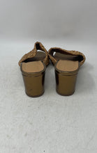 Load image into Gallery viewer, Ilaria Sartori Womens Open Toe Brown Block Heel Slip-On Slide Sandals Size EU 39
