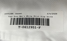 Load image into Gallery viewer, Hugo Boss Mens White Sharp Fit Long Sleeve Collared Dress Shirt Size 16.5 32/33