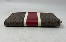 Load image into Gallery viewer, DKNY Womens Whitney Brown Monogram Credit Card Slots Zip-Around Wallet