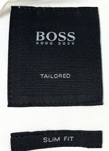 Load image into Gallery viewer, Hugo Boss Mens White Tailored Long Sleeve Slim Fit Dress Shirt Size 15.5