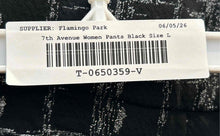 Load image into Gallery viewer, 7Th Avenue Design Studio New York & Company Womens Black Plaid Ankle Pants Sz L