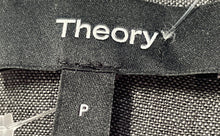 Load image into Gallery viewer, Theory Womens Gray Short Sleeve Collared Button-Up Shirt Size Small