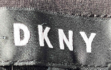 Load image into Gallery viewer, DKNY Womens Black Flat Front Elastic Waist Pockets Trouser Pants Size Large