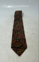 Load image into Gallery viewer, Retro Design Studios Mens Brown Pink Printed Silk Adjustable Designer Tie