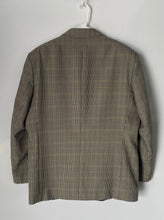 Load image into Gallery viewer, Giorgio Sappini Mens Beige Plaid Single Breasted Three-Button Blazer Size 44R