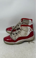 Load image into Gallery viewer, Nike Boys Air Jordan 11 378038-116 White Red Leather Sneakers Shoes Size 5.5Y