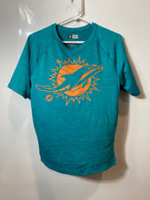 Load image into Gallery viewer, NFL Team Apparel Mens Aqua Miami Dolphins Short Sleeve Football T-Shirt Size M