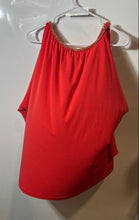 Load image into Gallery viewer, Michael Kors Womens Red Sleeveless Round Neck Blouse Top Size XL