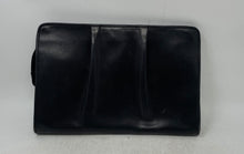 Load image into Gallery viewer, Bagheera Womens Black Textured Leather Inner Pockets Zipper Clutch Purse