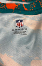 Load image into Gallery viewer, NFL Boys Blue Orange Miami Dolphins Football T-Shirt Size M 10/12