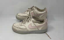 Load image into Gallery viewer, Nike Womens Court Vision Low White Pink Lace-Up Sneakers Shoes Size 6.5