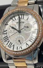 Load image into Gallery viewer, Authentic Invicta Women's Silver-Rose Gold Tone Watch