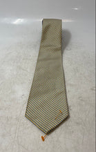 Load image into Gallery viewer, Tommy Hilfiger Mens Blue Yellow Geometric Printed Keeper Loop Pointed Tie