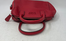 Load image into Gallery viewer, Guess Womens Red Leather Inner Pockets Top Handle Satchel Handbag