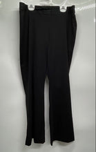 Load image into Gallery viewer, Karl Lagerfeld Womens Black Flat Front Wide-Leg Trouser Pants Size PL