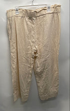 Load image into Gallery viewer, Anne Klein Womens Beige Flat Front Pockets Ankle Paperbag Pants Size XL