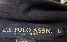 Load image into Gallery viewer, US Polo Assn. Since 1890 Mens Blue Quarter-Zip Pullover Sweatshirt Size L