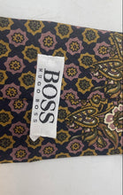 Load image into Gallery viewer, Hugo Boss Mens Brown Black Printed Adjustable Pointed Tie