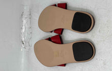Load image into Gallery viewer, J.Crew Womens Cyprus Red Leather Slip-On Open Toe Slide Sandals Size 8.5