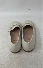 Load image into Gallery viewer, London Kids Girls White Leather Moc Toe Slip-On Loafer Flats Size EUR 32