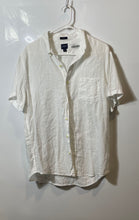 Load image into Gallery viewer, J.Crew Mens White Short Sleeve Collared Button-Up Shirt Size Large