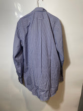 Load image into Gallery viewer, Kirkland Signature Mens Blue Plaid Long Sleeve Dress Shirt Size 17 With Tag