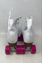 Load image into Gallery viewer, Chicago Skates Womens 400 Pink White Round Toe Lace-Up Roller Skates Size 7