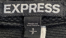 Load image into Gallery viewer, Express Womens Black Asymmetrical Zip Cropped Motorcycle Jacket Size Small