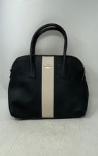 Load image into Gallery viewer, Kate Spade Womens Black White Cameron Street Racing Stripe Margot Satchel Bag