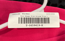 Load image into Gallery viewer, Zara Womens Pink Regular-Fit Crew Neck Sleeveless Pullover Tank Top Size L