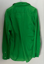 Load image into Gallery viewer, Gap Mens Green Long Sleeve Collared Regular Fit Button-Up Shirt Size Large