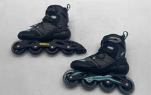 Load image into Gallery viewer, Rollerblade Womens Zetrablade Black And Light Blue Inline Skates Size 9
