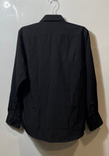 Load image into Gallery viewer, Nautica Mens Black Collared Long Sleeve Dress Shirt Size Medium With Tag