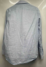 Load image into Gallery viewer, Michael Kors Mens Blue Check Long Sleeve Slim Fit Dress Shirt Size M 15.5 32/33