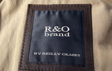 Load image into Gallery viewer, R&O Reilly Olmes Brand Mens Dark Brown Long Sleeve Full-Zip Leather Jacket Sz M