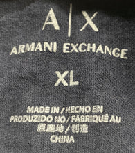 Load image into Gallery viewer, Armani Exchange Mens Blue Printed Short Sleeve Crew Neck Pullover T-Shirt Sz XL