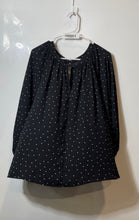 Load image into Gallery viewer, Vince Camuto Womens Black White Polka Dot Long Sleeve Keyhole Blouse Top Size 3X