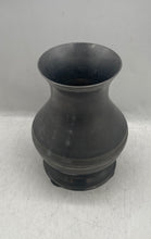 Load image into Gallery viewer, Silver-Tone Round Base 224 Freestanding Decorative Collectible Vase