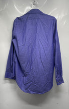 Load image into Gallery viewer, Calvin Klein Mens Purple Cotton Long Sleeve Collared Slim Fit Dress Shirt Sz 15