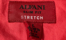 Load image into Gallery viewer, Alfani Mens Coral Long Sleeve Slim Fit Stretch Dress Shirt Size L 16-16.5 32-33
