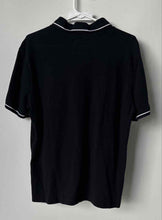 Load image into Gallery viewer, Armani Exchange Mens Black Short Sleeve Collared Icon Period Polo Shirt Size L