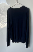 Load image into Gallery viewer, Brooks Brothers Mens Blue Saxxon Wool Long Sleeve V-Neck Pullover Sweater Size L