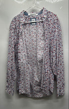 Load image into Gallery viewer, Zara Mens Multicolor Floral Printed Cotton Slim Fit Button-Up Shirt Size XL