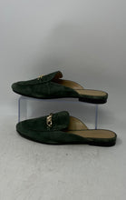 Load image into Gallery viewer, Michael Kors Womens Tiffanie Green Suede Slip-On Round Toe Mule Flats Size 9 M
