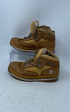 Load image into Gallery viewer, Timberland Boys A7349 Brown Lace-Up Round Toe Ankle Hiker Boots Size 5.5