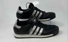 Load image into Gallery viewer, Adidas Mens Samoa AQ7907 Black White Leather Lace-Up Sneakers Shoes Size 9.5