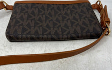 Load image into Gallery viewer, Michael Kors Womens Brown Monogram Print Zipper Adjustable Strap Fanny Pack Bag