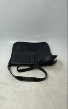 Load image into Gallery viewer, Details Womens Black Leather Adjustable Strap Flap Crossbody Handbag